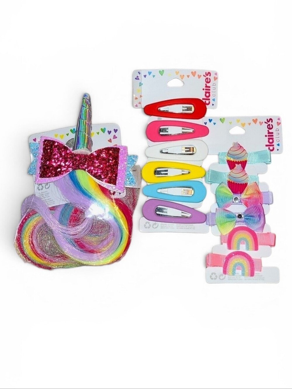 Claire's Lot Of 3 Girl's Hair Accessories Sets! 🌈 🦄